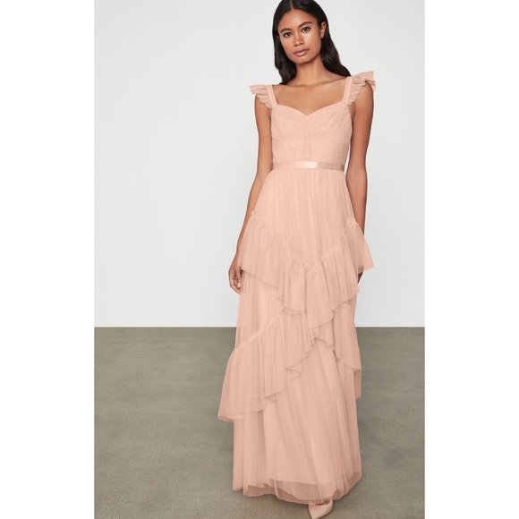 bcbgmaxazria ruffled tulle dress